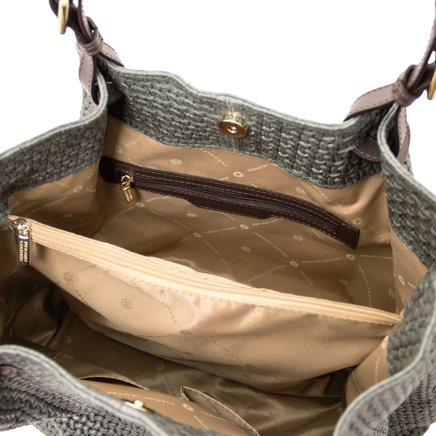 TL141573 – TL KeyLuck – Woven printed leren shopping tas
