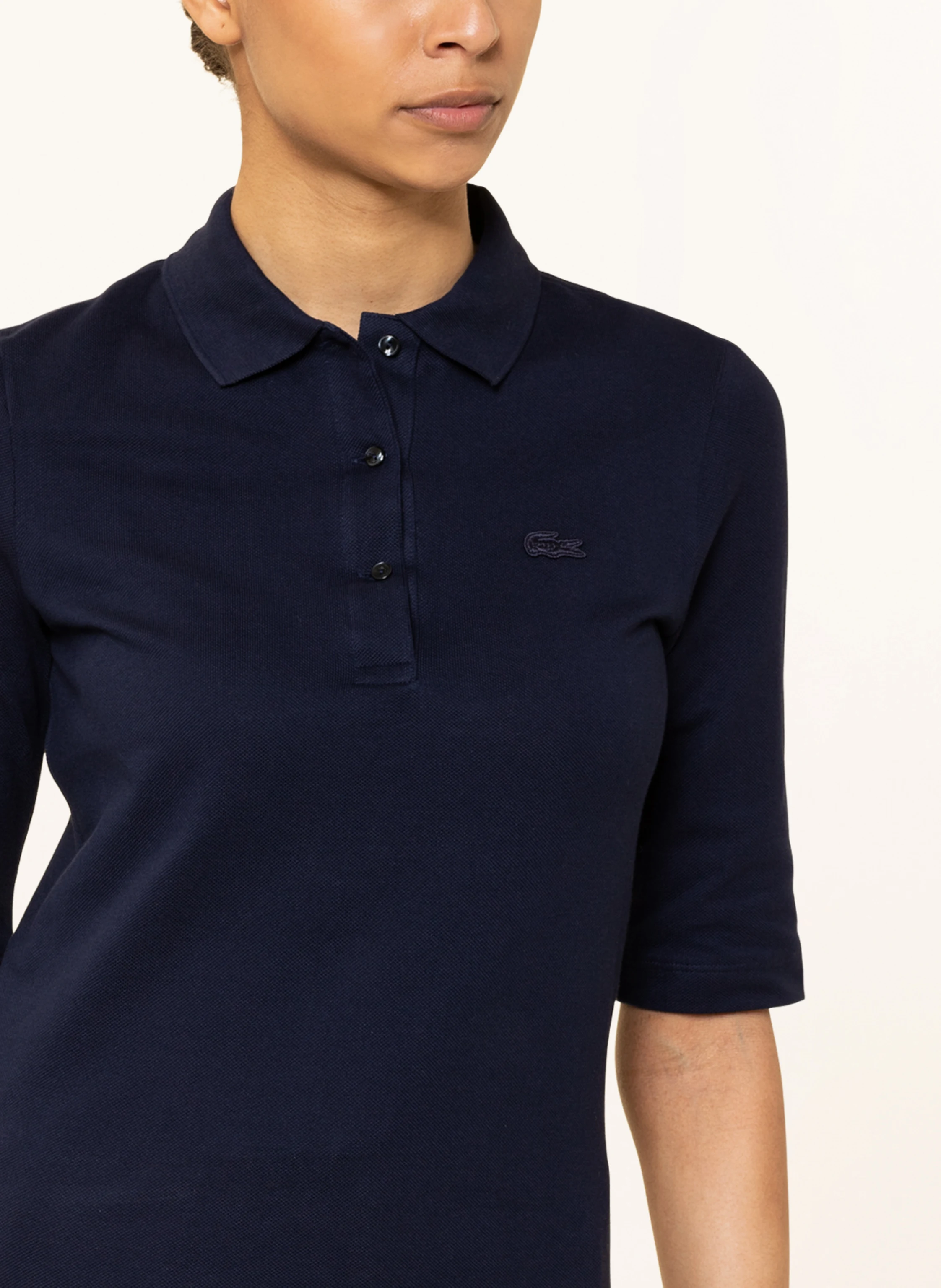 LACOSTE Piqué-Poloshirt mit 3/4-Arm