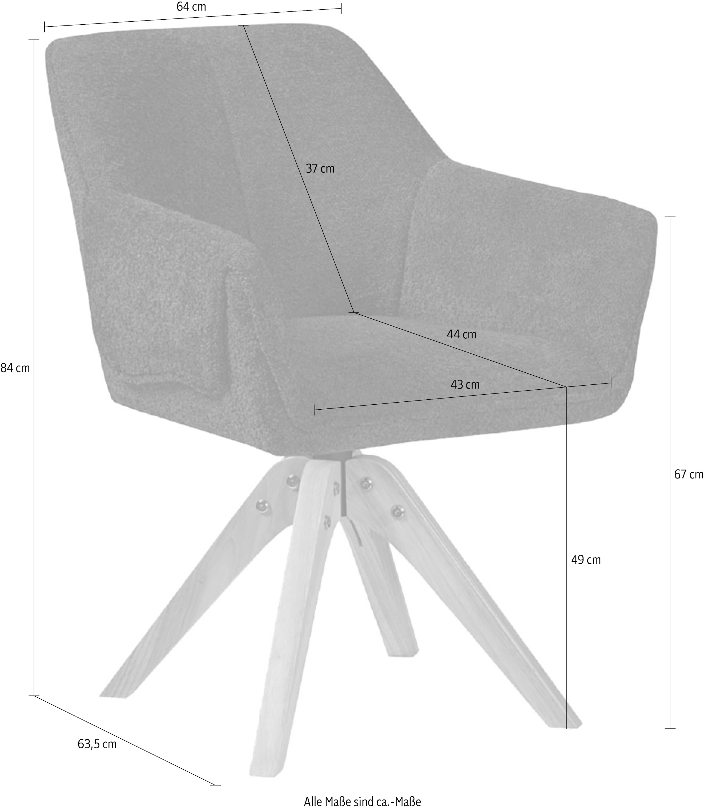 Kayoom Polsterstuhl »Stuhl Dian 225, TOPSELLER! bequem, formschönes Design« () 1 Stk.stabil & robust, hochwertige Verarbeitung, bequem
