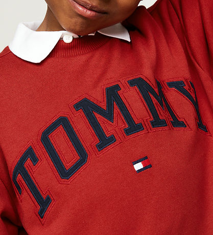 Tommy Hilfiger Sweatshirt - Varsity Embroidery - Dark Magma