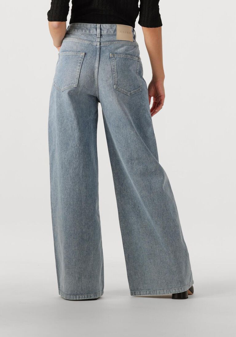 blauwe aaiko wide jeans charly denim blue co 687