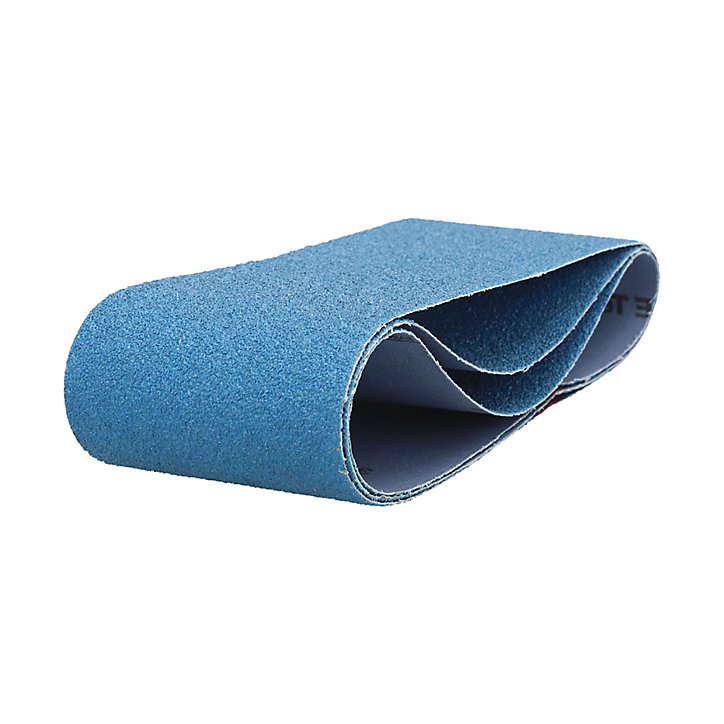 Bande abrasive Universal 100 x 610 mm grain 40 métal et bois, lot de 3