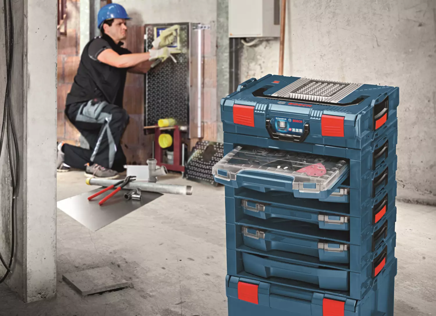 Bosch 1600A001S5 i-BOXX 53 inset box set 12 pcs Boxen voor het bewaren van kleine onderdelen