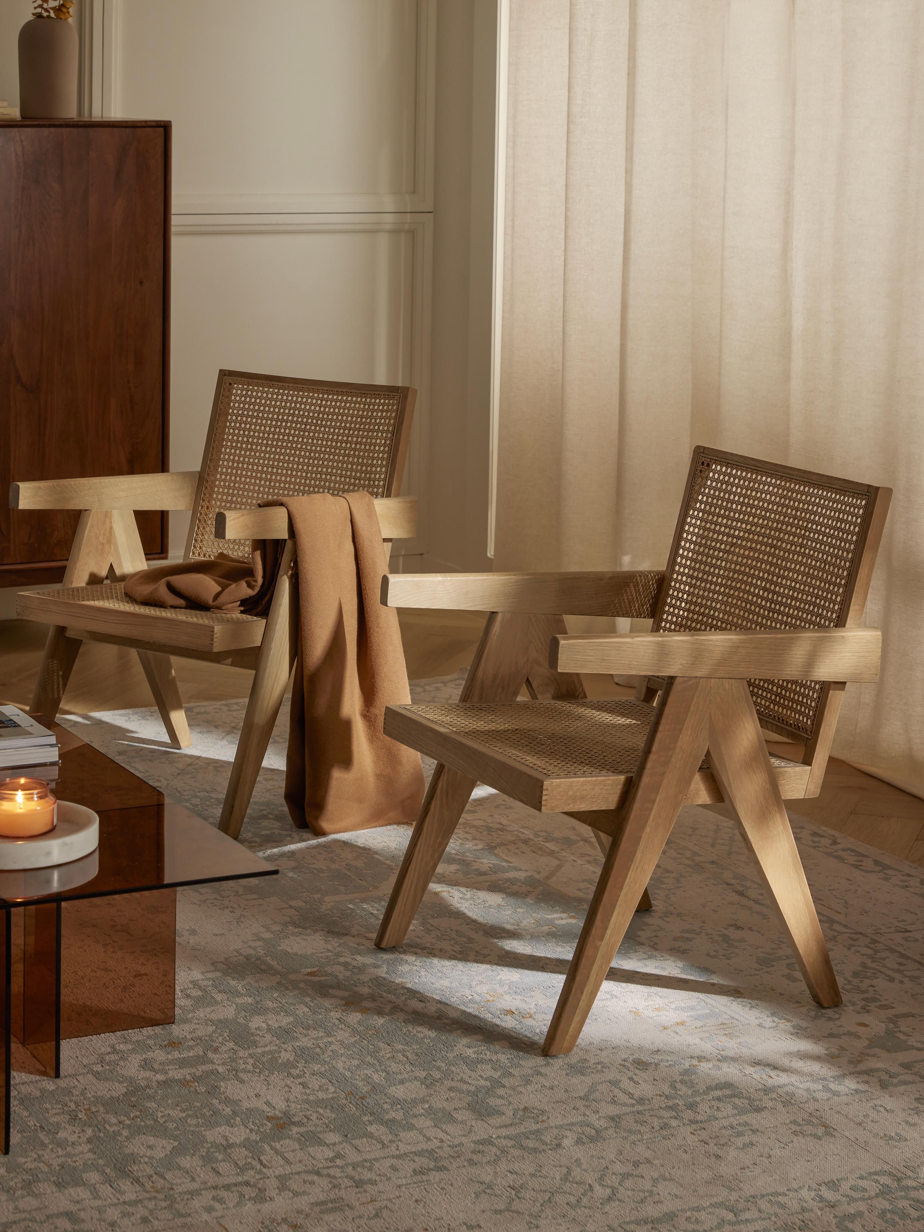 Loungefauteuil Sissi met Weens vlechtwerk