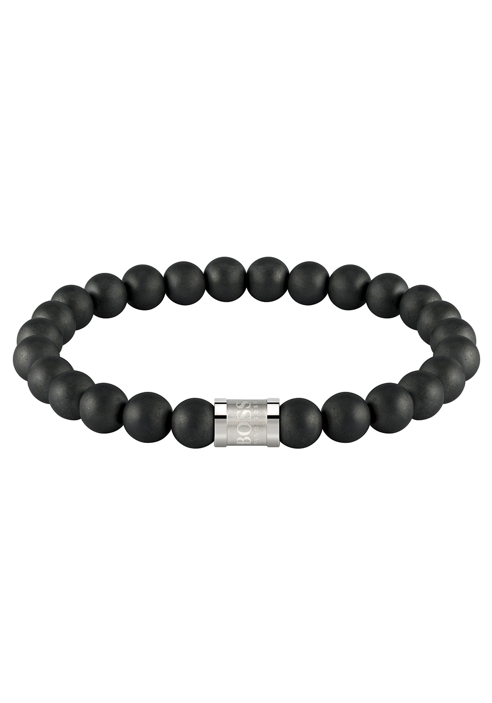 BOSS Armband »Schmuck Edelstahl Armschmuck Beadarmband BEADS FOR HIM« mit Onyx