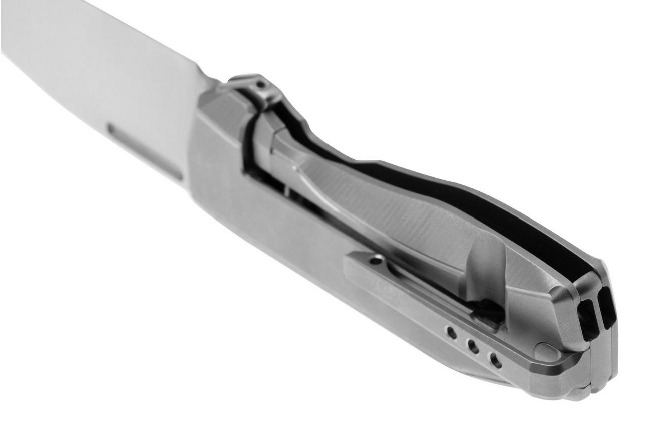 LionSteel N.ONE N1-GY Frame Lock, Magnacut, Grey Titanium, zakmes