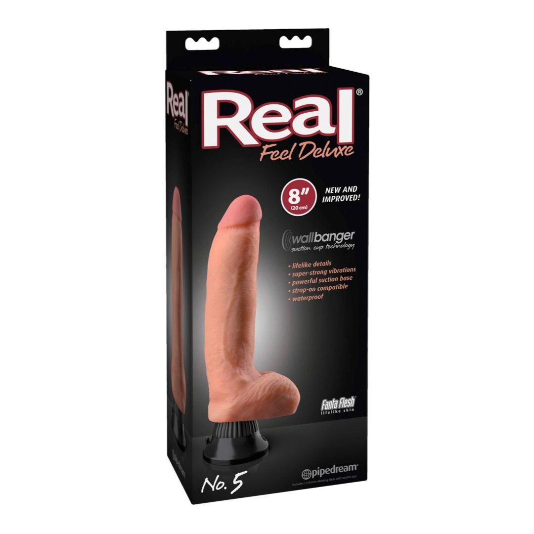 Naturvibrator „No. 5“ mit Saugfuß | Multispeed-Vibration | Real Feel Deluxe