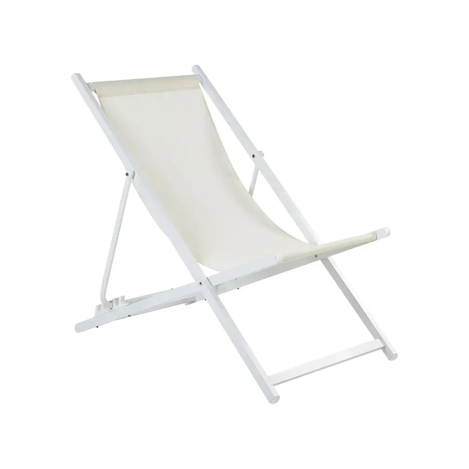 LOCRI II - Strandstoel - Wit/Beige - Polyester