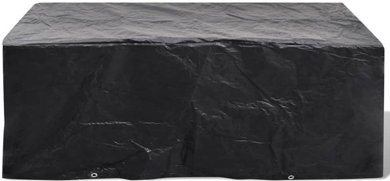 Tuinmeubelhoes - Zwart - Polyethyleen - Water- en UV-bestendig