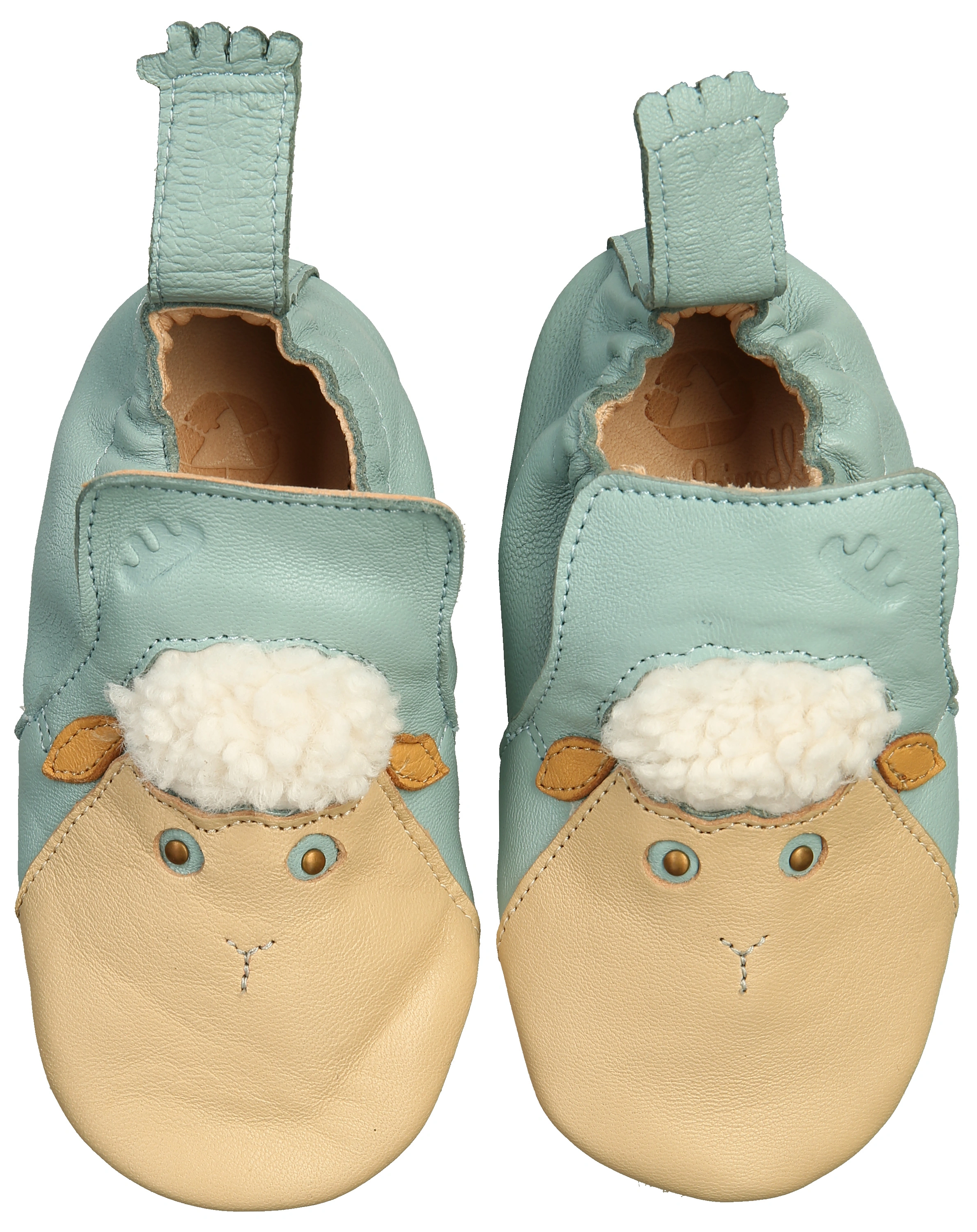 Leder-Krabbelschuhe BLUBLU MOUTON in bunt