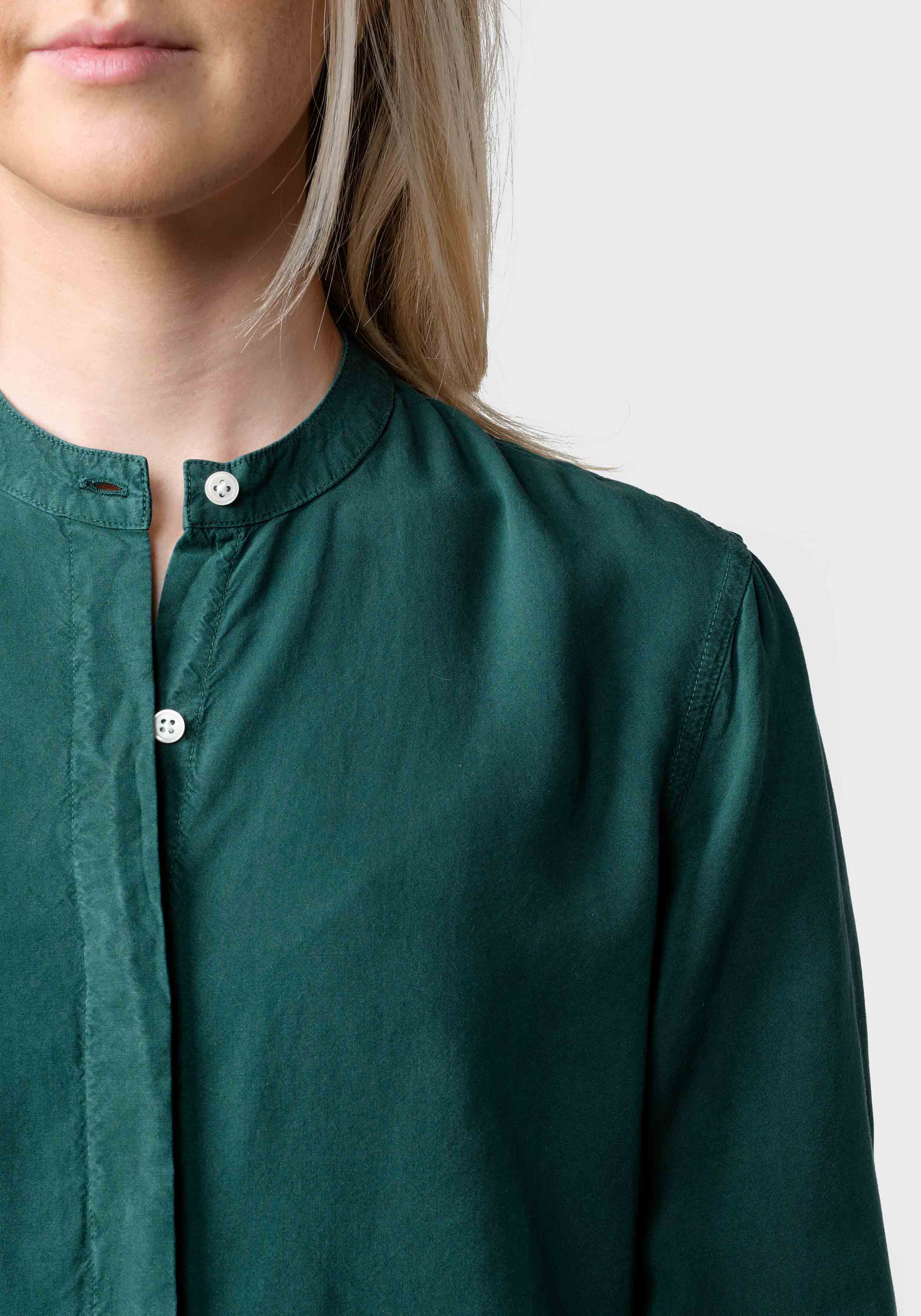 Klitmøller Collective Bluse Simone Moss Green