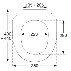 Plieger Zano softclose toiletzitting wit glans