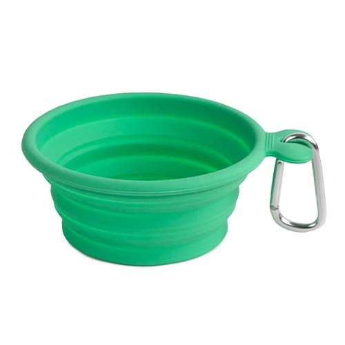 Alimentador portátil de silicone VERDE PARA VIAGEM 400 ML