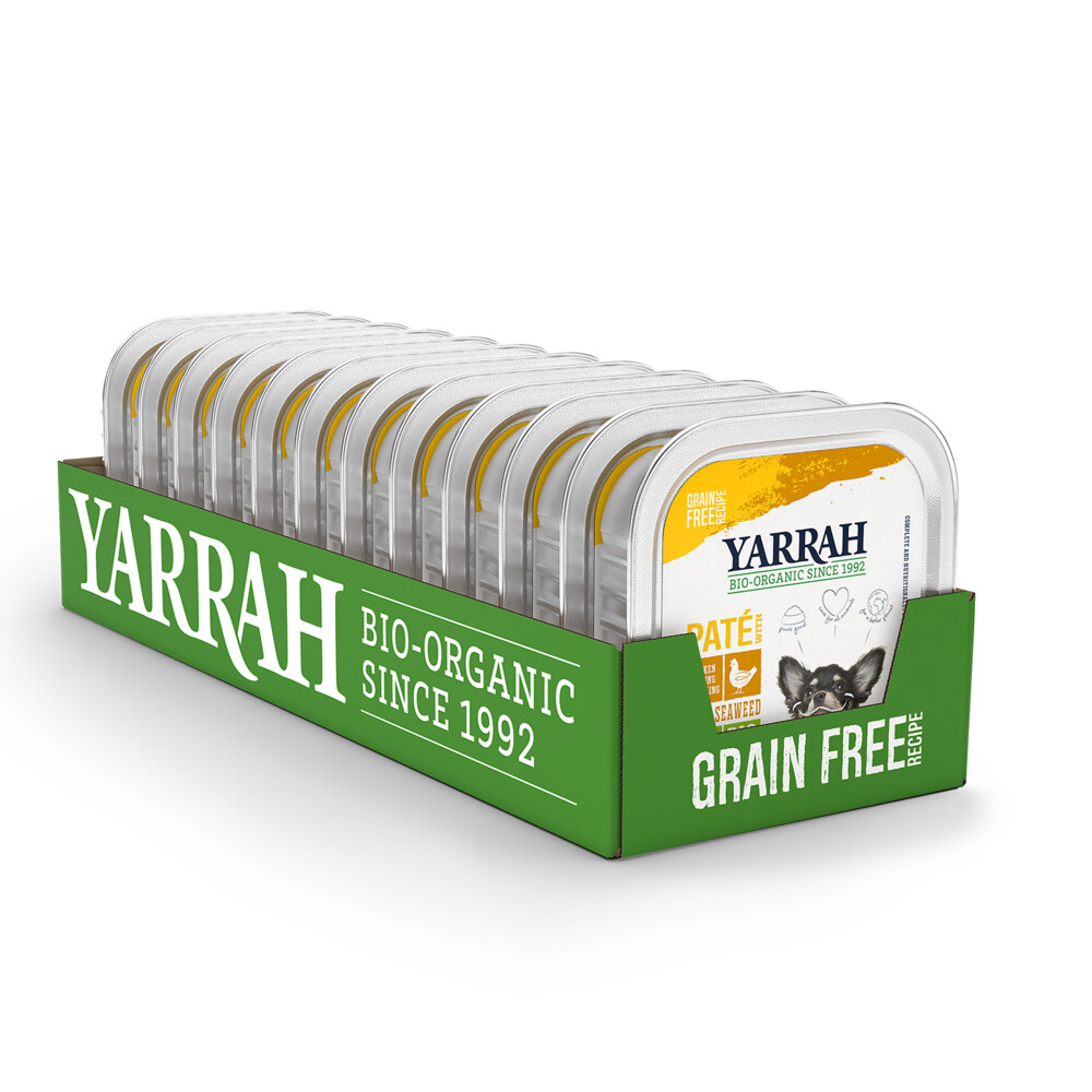 12x Yarrah Bio Hondenvoer Paté Kip150 gr