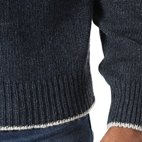 Pull Bleu Marine Chiné