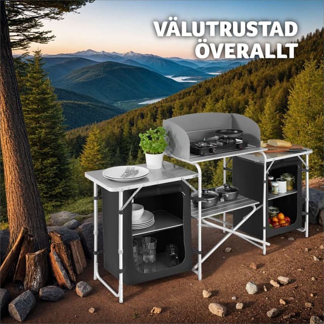 Udendørs køkken XXL med 5 rum