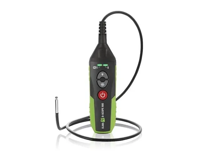ELMA INSTRUMENTS Elma B-Scope 800 er et robust dobbeltkamera WiFi endoskob, som anvender din Smartphone som skærm.