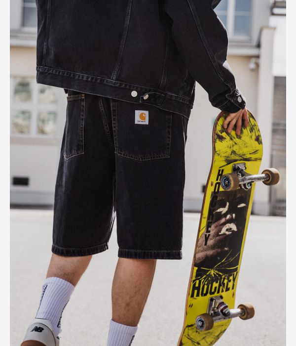 Carhartt WIP Brandon Smith Denim Shorts (black stone washed)