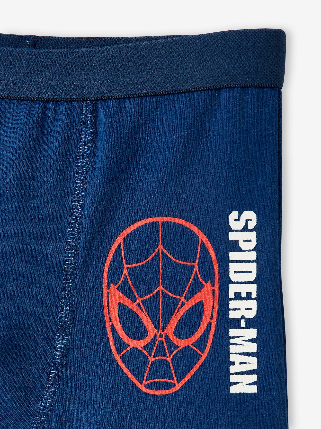 Pacote com 3 cuecas boxer lisas azul-escuras do Homem-Aranha da Marvel®