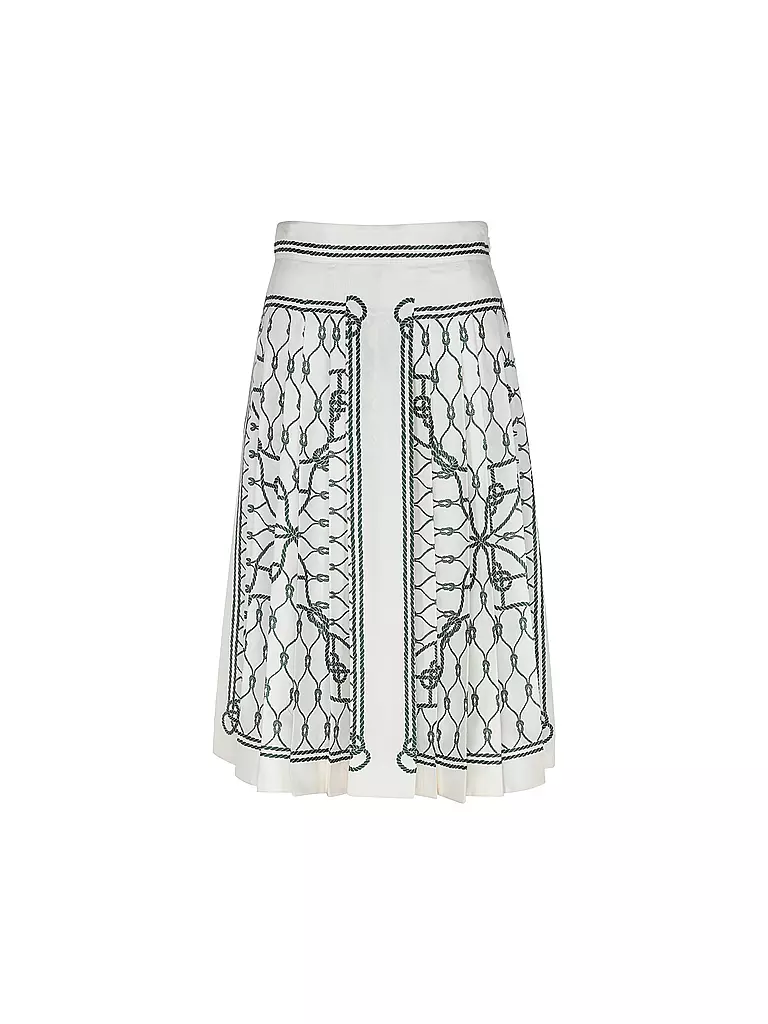 TORY BURCH Faltenrock grün