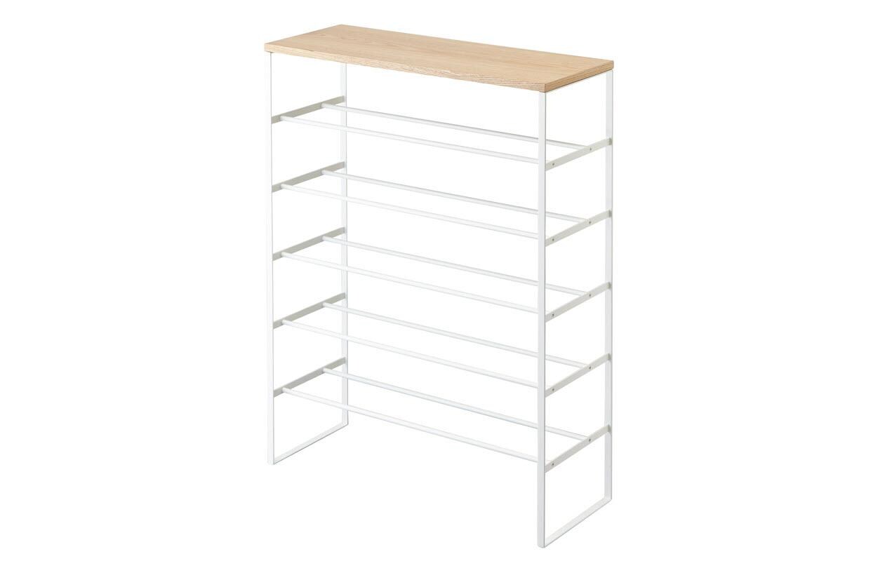 Schuhregal Tower 6-stufig, Weiss<br>Organizer für Schuhe