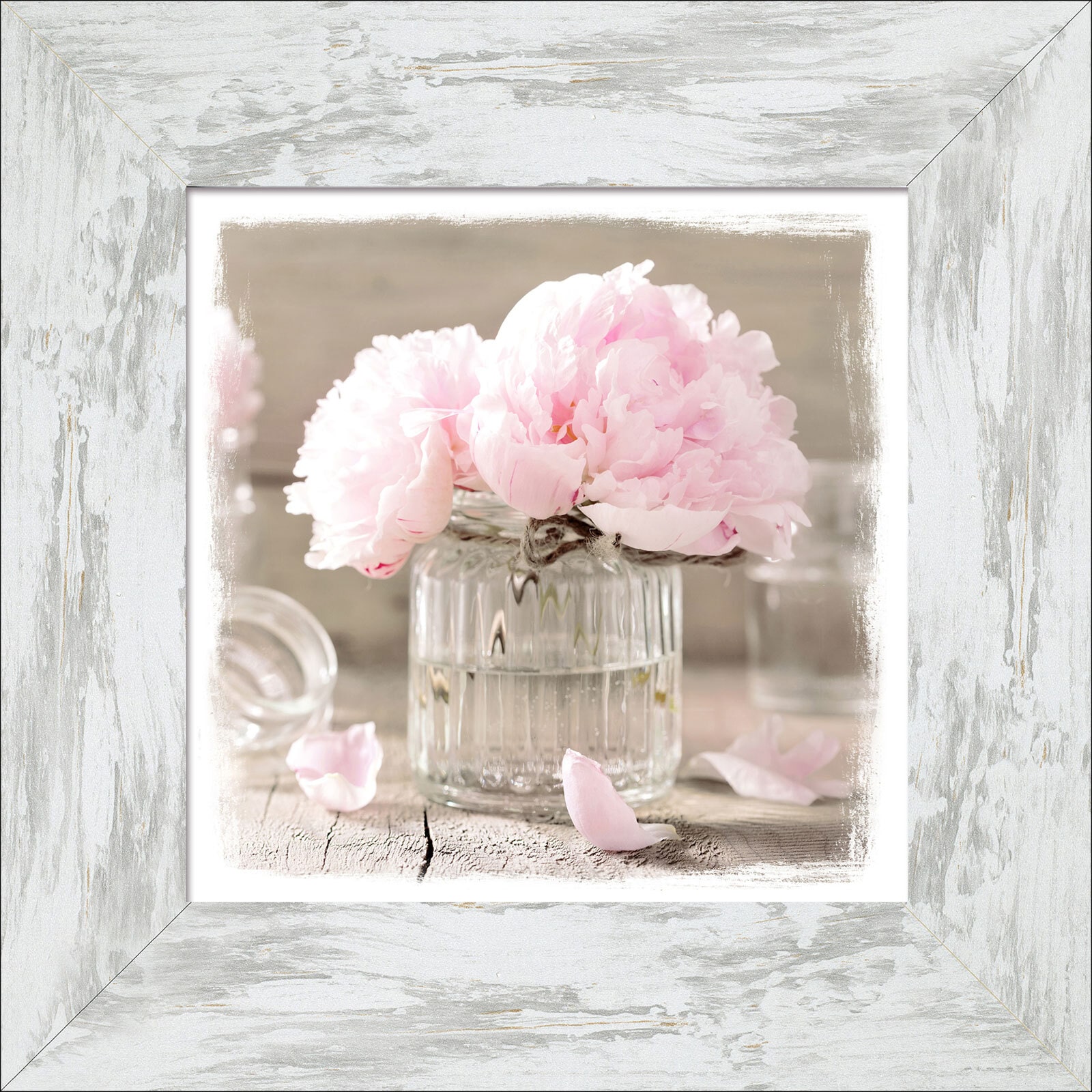 PRO ART New Classic Wood ROSE FLOWERS II 45 x 45 cm Rahmen