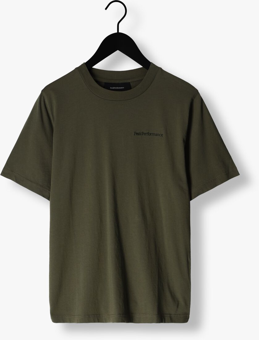 PEAK PERFORMANCE groene peak performance t-shirt m original small logo tee