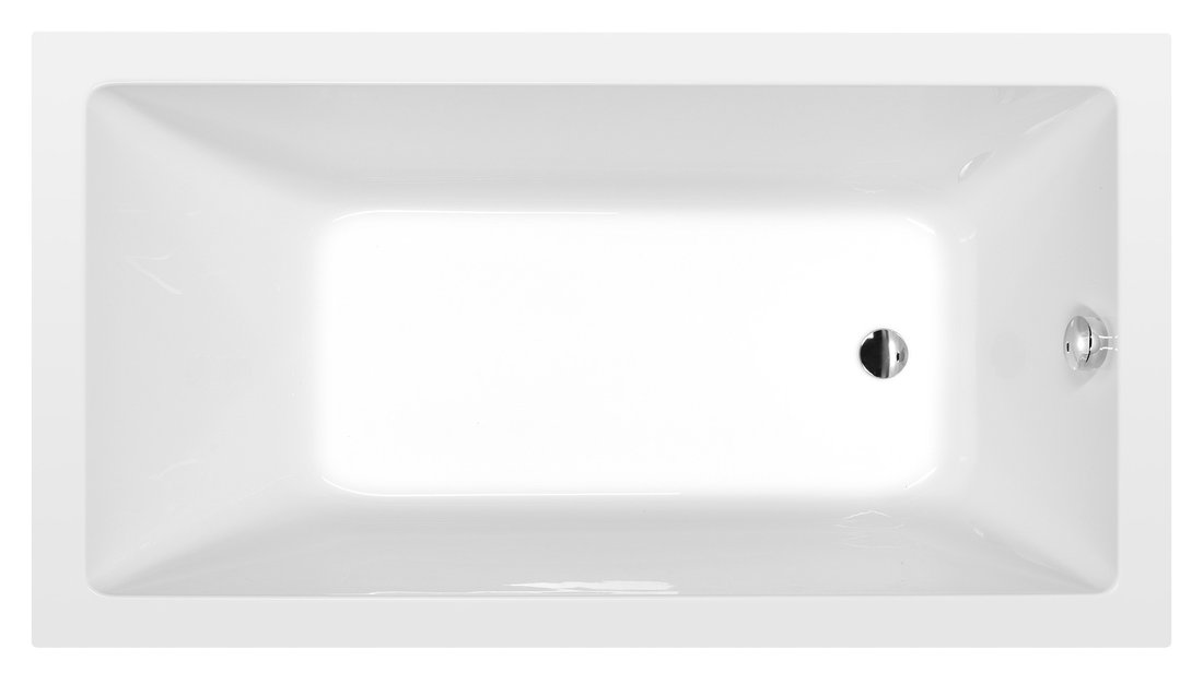 Polysan Noemi ligbad 160x80x39cm wit glans