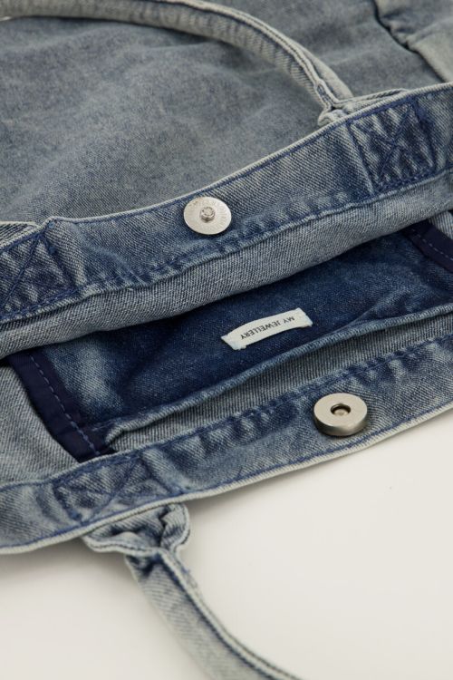 Blauwe denim mini shopper