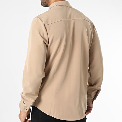 Chemise Manches Longues Marron
