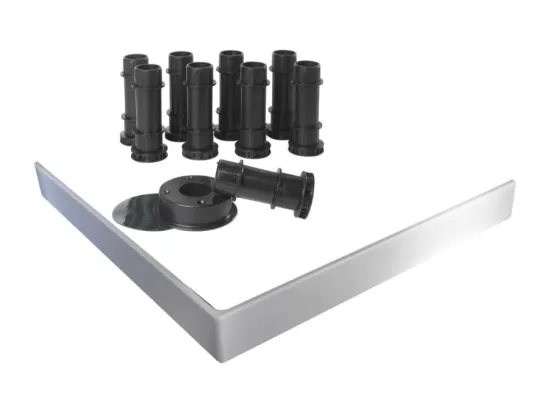 Kit de réhausse avec tablier blanc pour receveur Flight Jacob Delafon - E62505-00