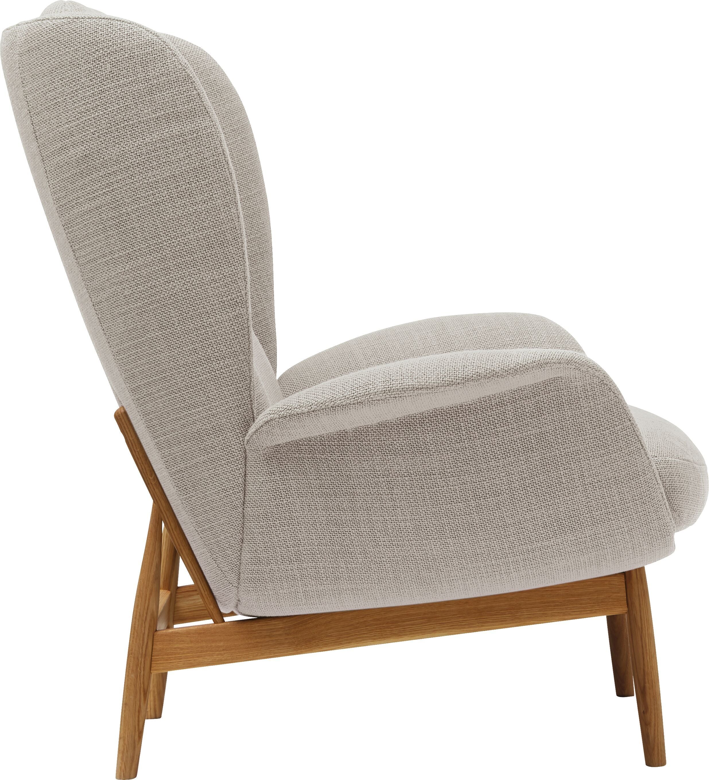 FRITZ Hocker - Beige / B: 93.0 cm x T: 90.0 cm x H: 102.0 cm