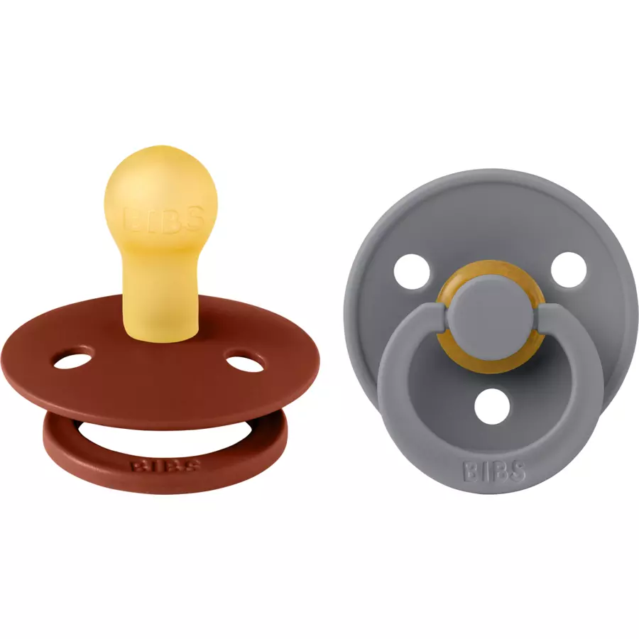 BIBS® Schnuller Colour RustSmoke 0-6 Monate, 2 Stk.