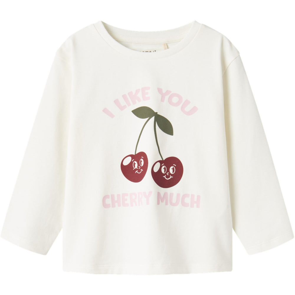 Køb Name It Cloud Dancer Berrie Regular Bluse