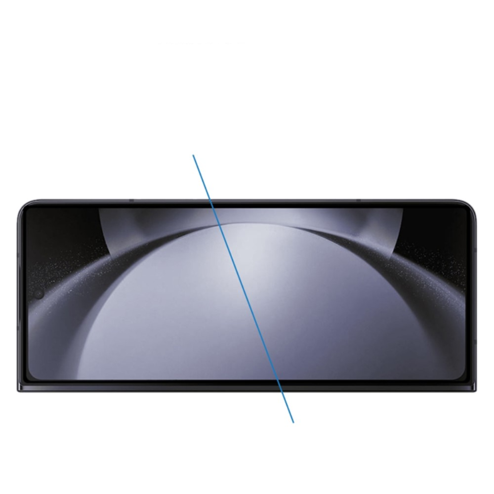Samsung Galaxy Z Fold6 Full-Screen Vollbild Glas Display Schutz mit Rahmen - Schwarz