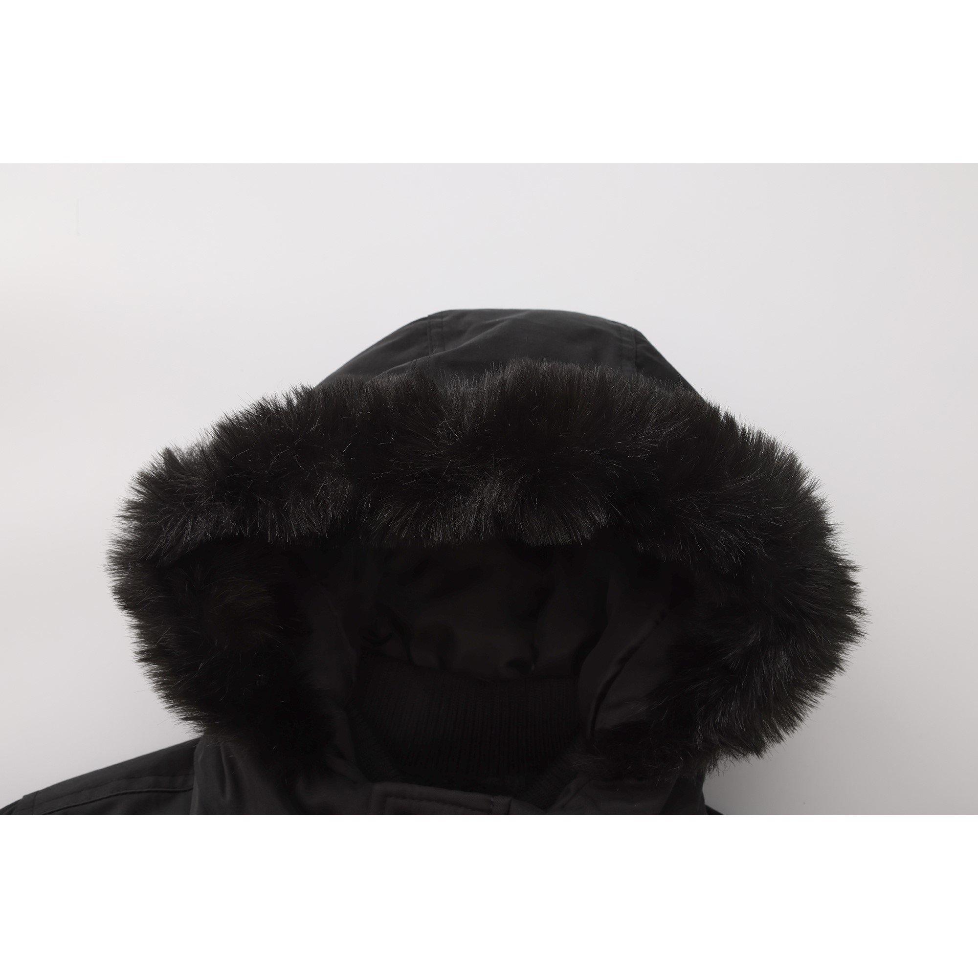 Firetrap Boys Urban Chic Winter Parka with Faux Fur Trim