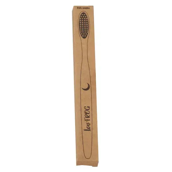 Escova de dentes infantil Lov'FROG em bambu com carvão ativado e design de lua