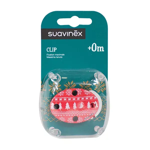 Prendedor de chupeta Suavinex Winter White Jacquard