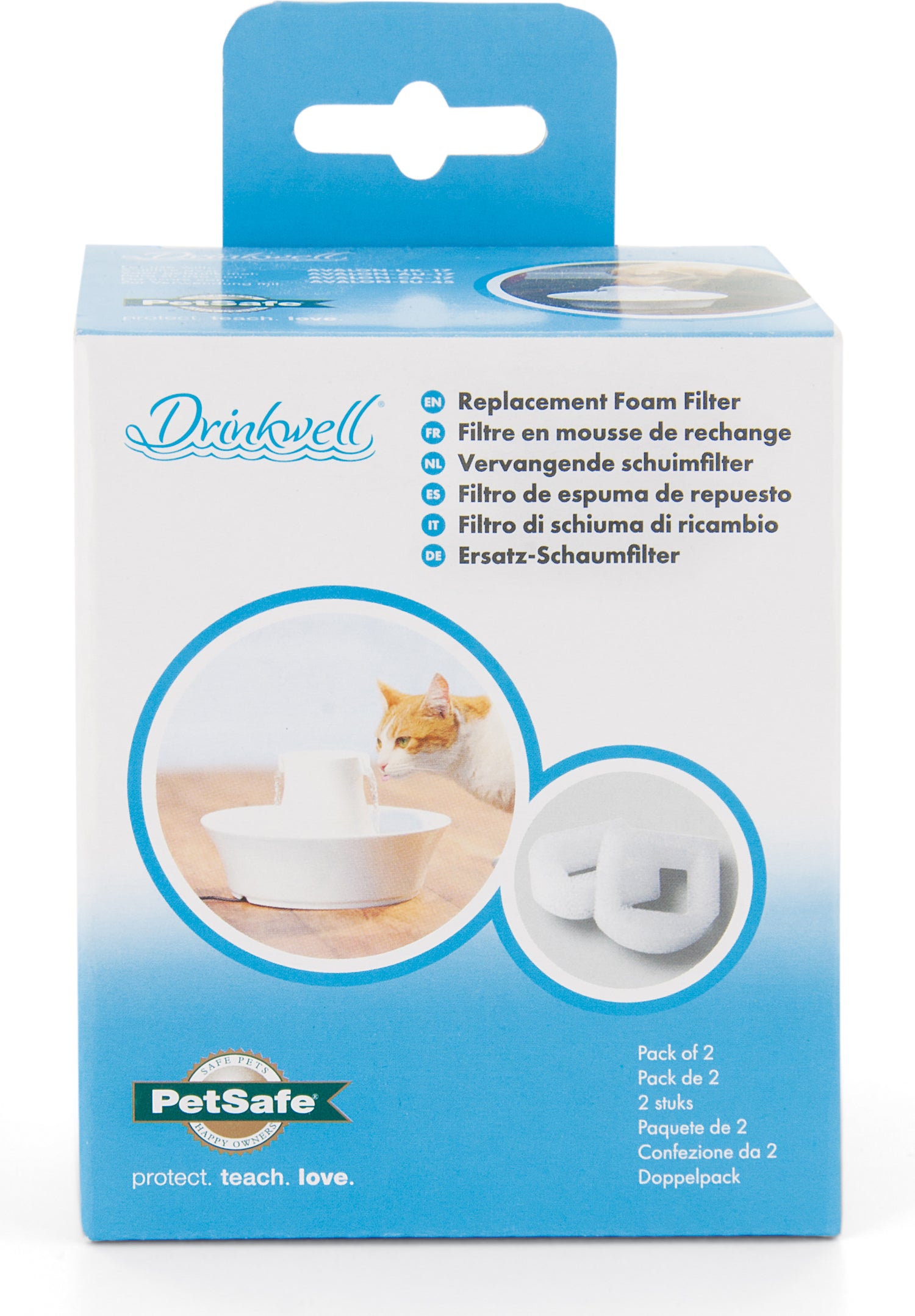 Petsafe drinkfontein Drinkwell vervanging foamfilter 2 stuks