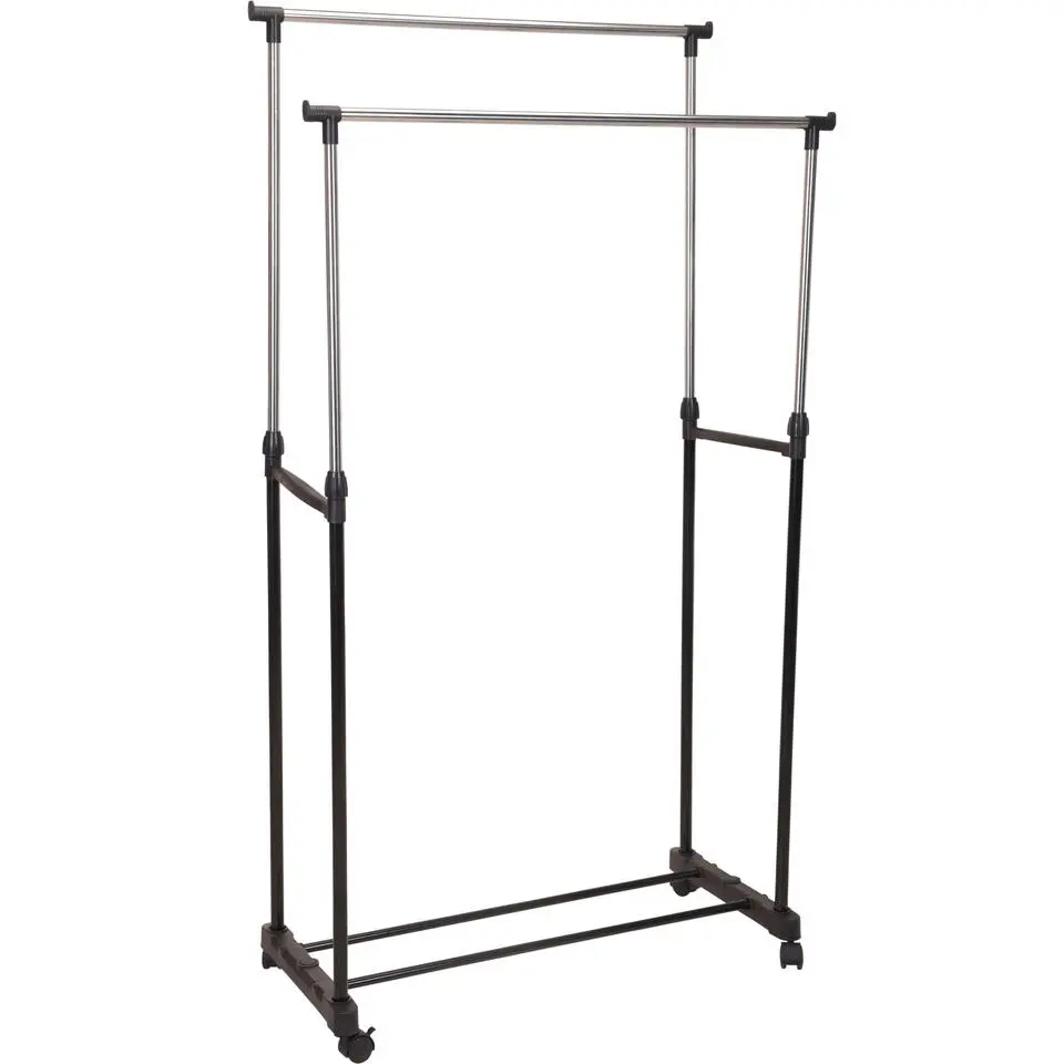 Trendoz Kledingrek - mobiel - dubbele stang - 160 cm