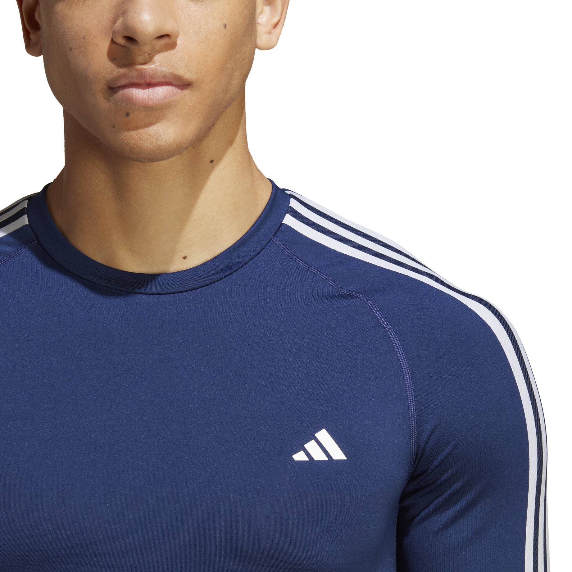 adidas Performance| Herren Trainingsshirt TECHFIT 3-STREIFEN TRAINING LONGSLEEVE