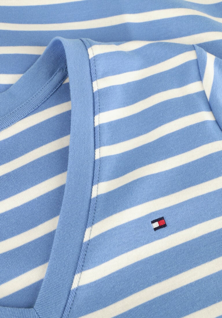 TOMMY HILFIGER lichtblauwe tommy hilfiger t-shirt new slim cody v-neck ss