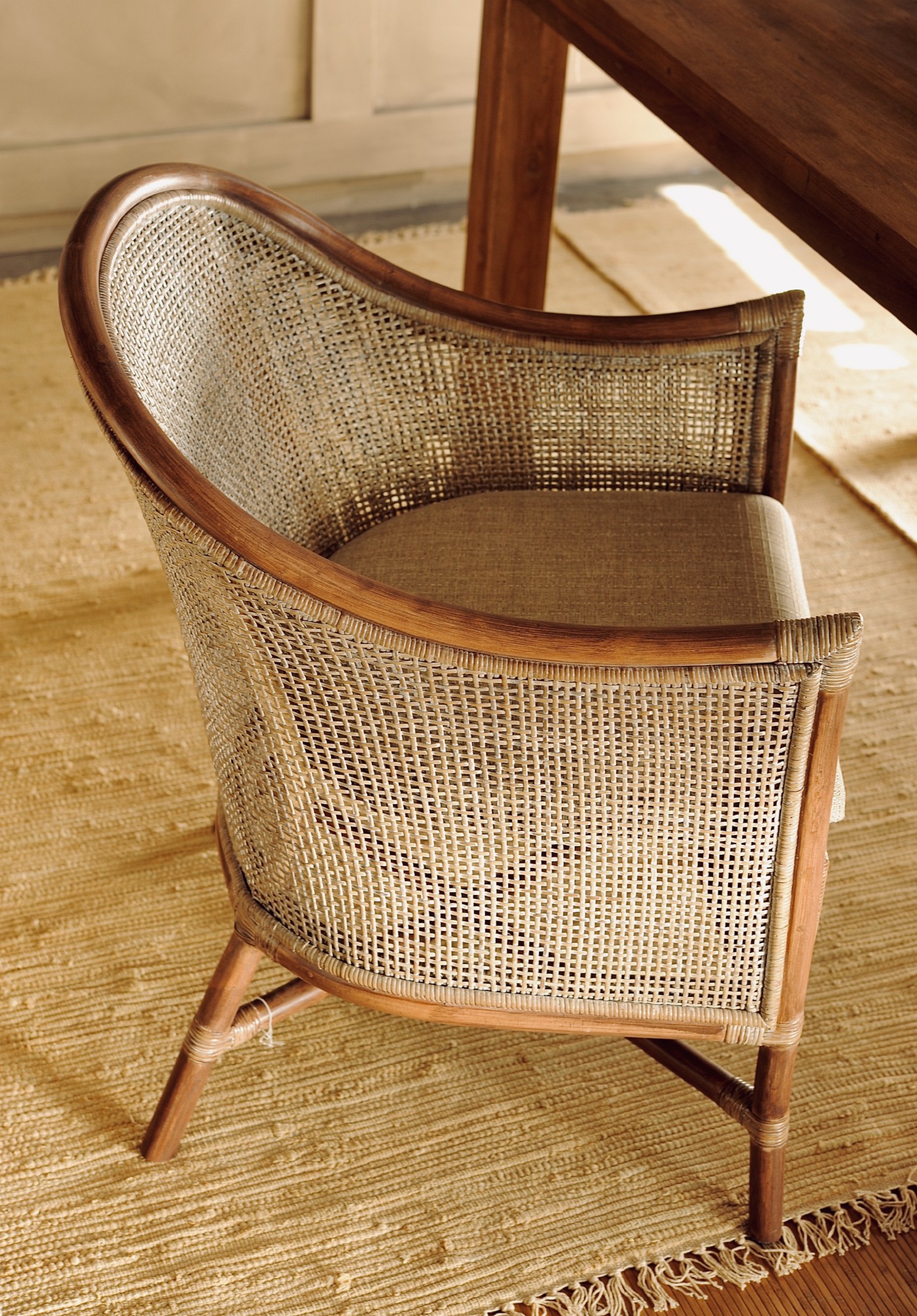 Armsessel 'Sneeg', Rattan, B 58 cm, H 76 cm, L 62 cm von fischer's lagerhaus