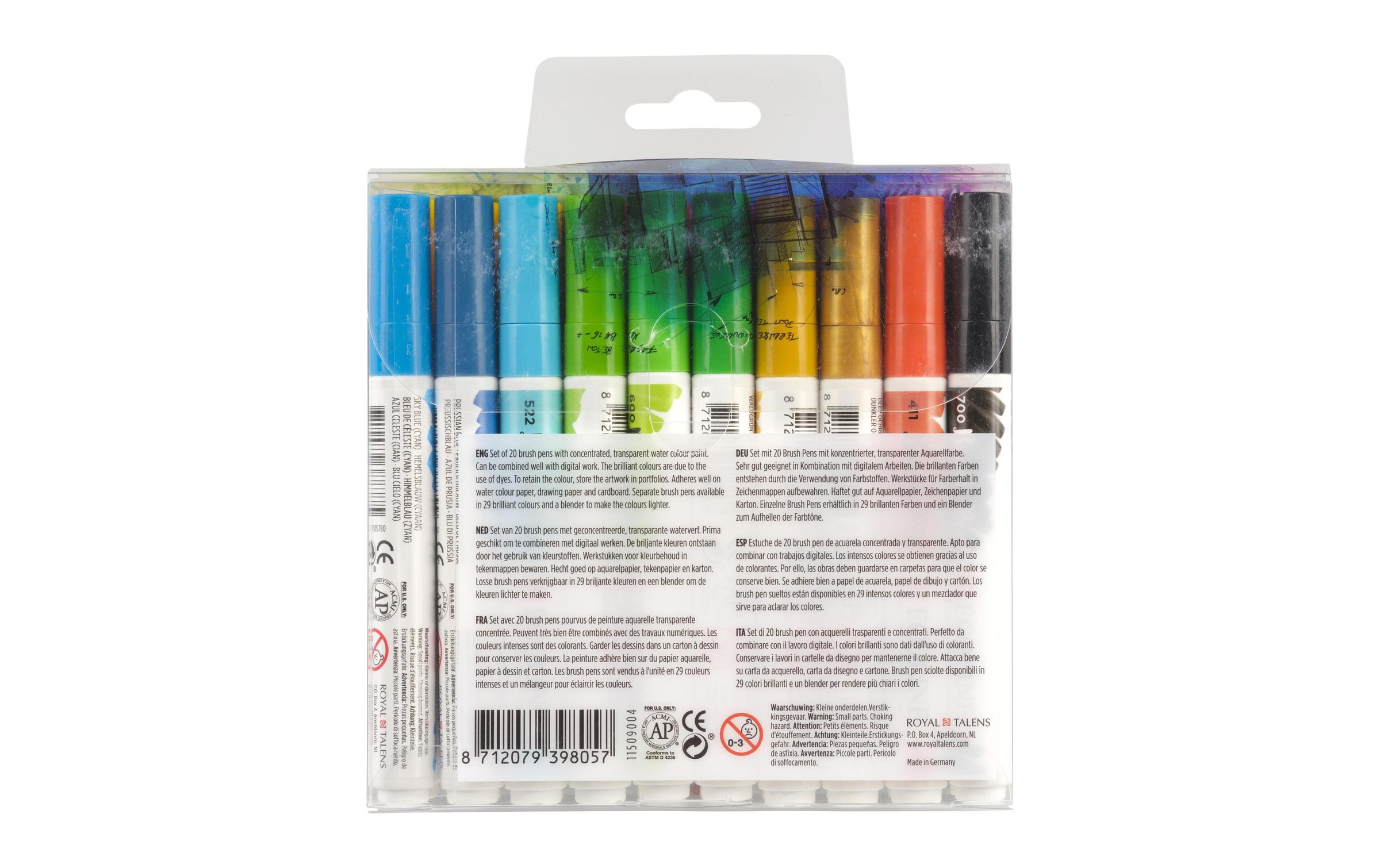Talens Faserstift »Ecoline 20er Set« Verwischbar