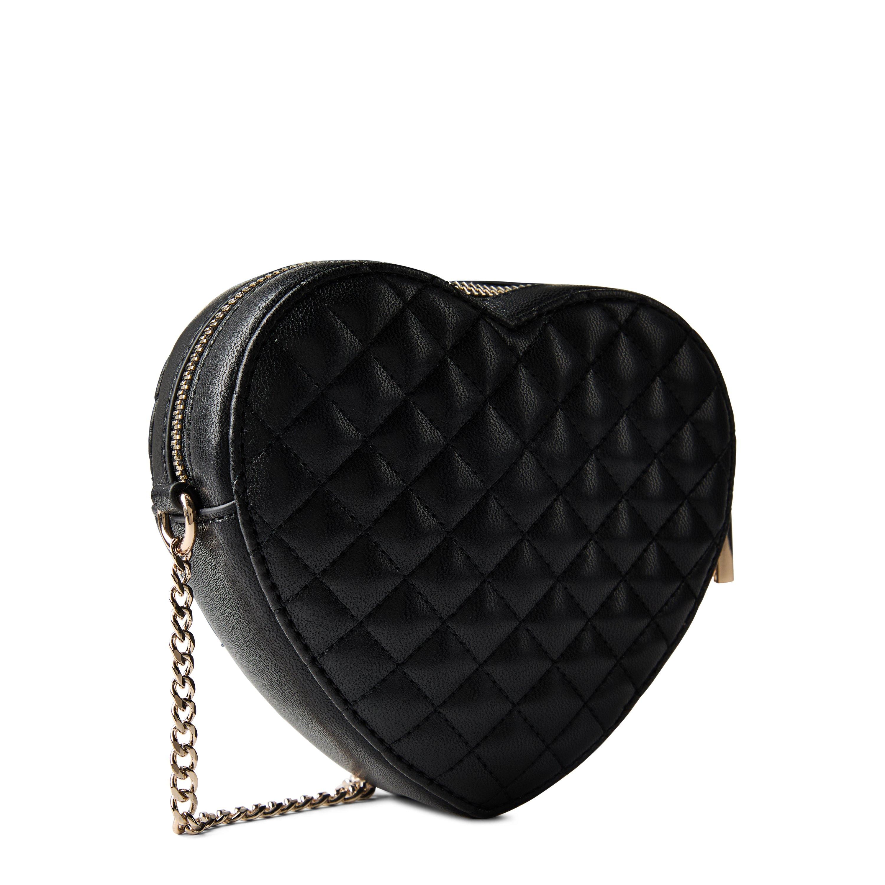 Guess Rianee Quilted Heart Crossbody Bag