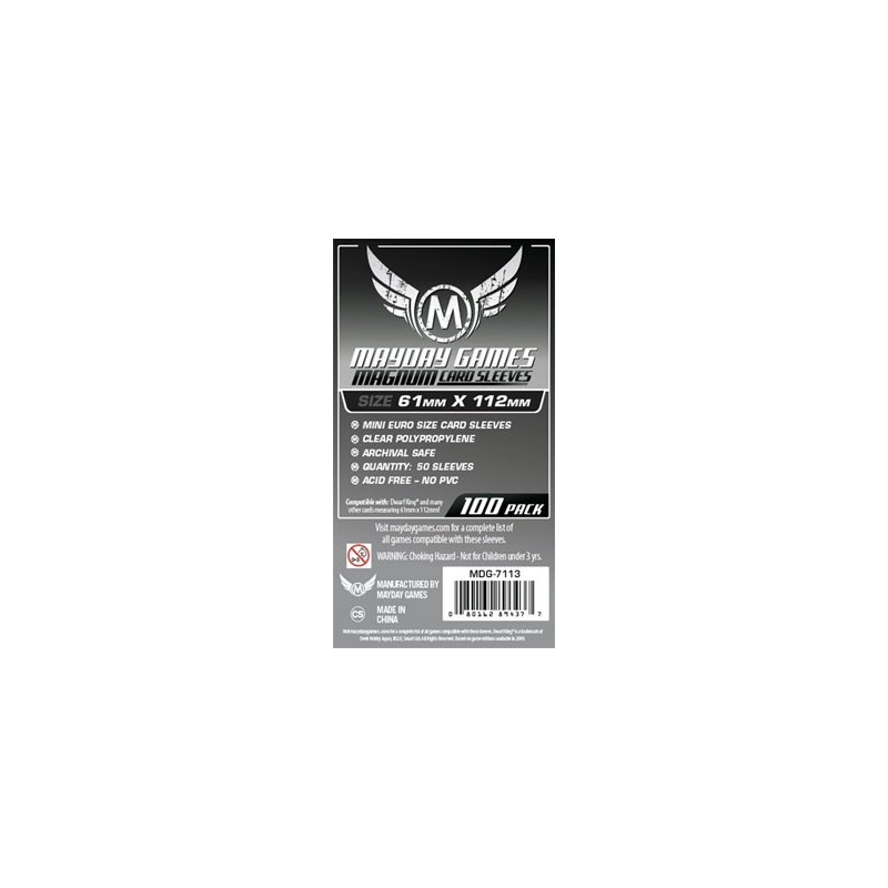 Lot de 100 Protège-Cartes pour Le roi des Nains 61x112mm