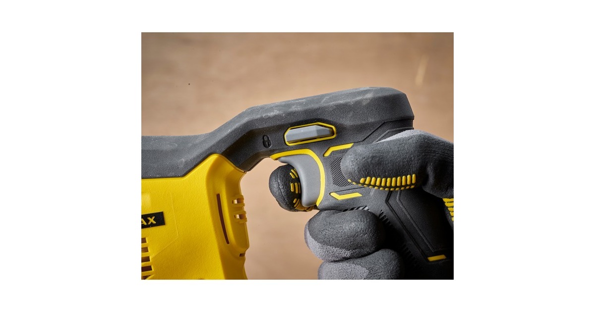 StanleyFATMAX V20 18V Reciprozaag  (Geel/zwart, Koffer, 2 accu's (2.0Ah) en oplader (2A) inbegrepen)