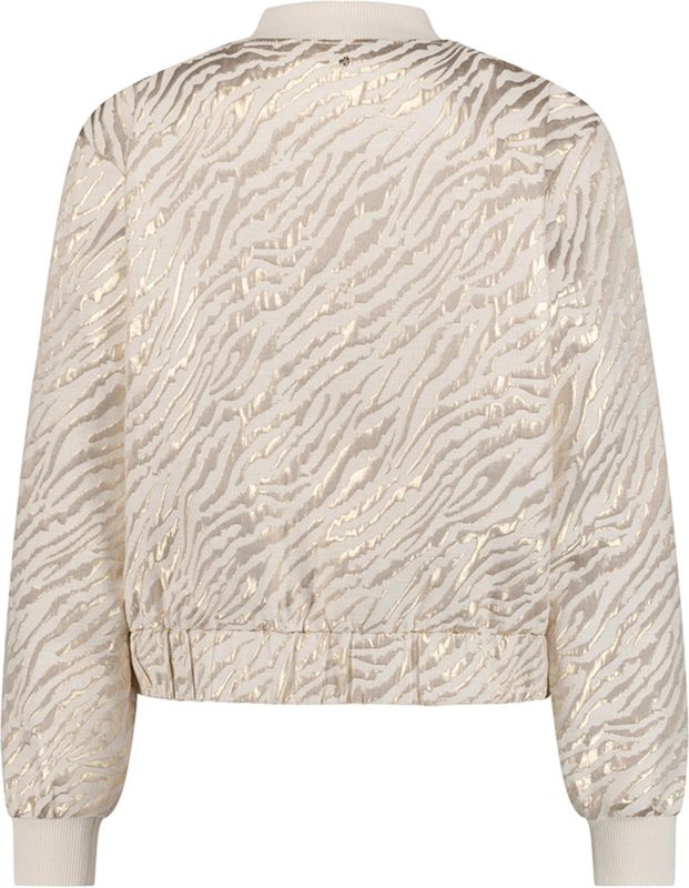 Tramontana Bomber Jacket - Beige met Gouden Print