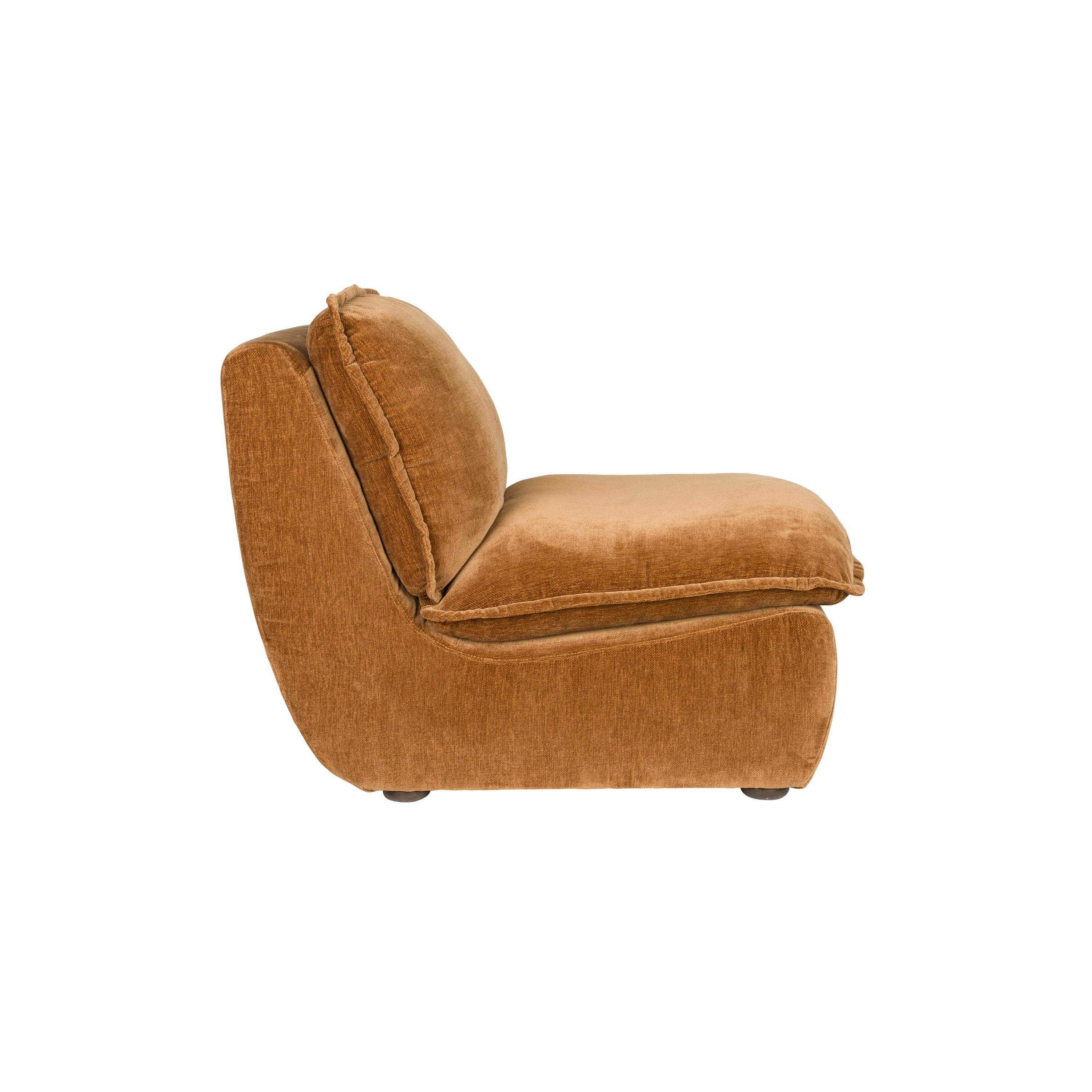 Dutchbone Radley Fauteuil Cognac Bruin