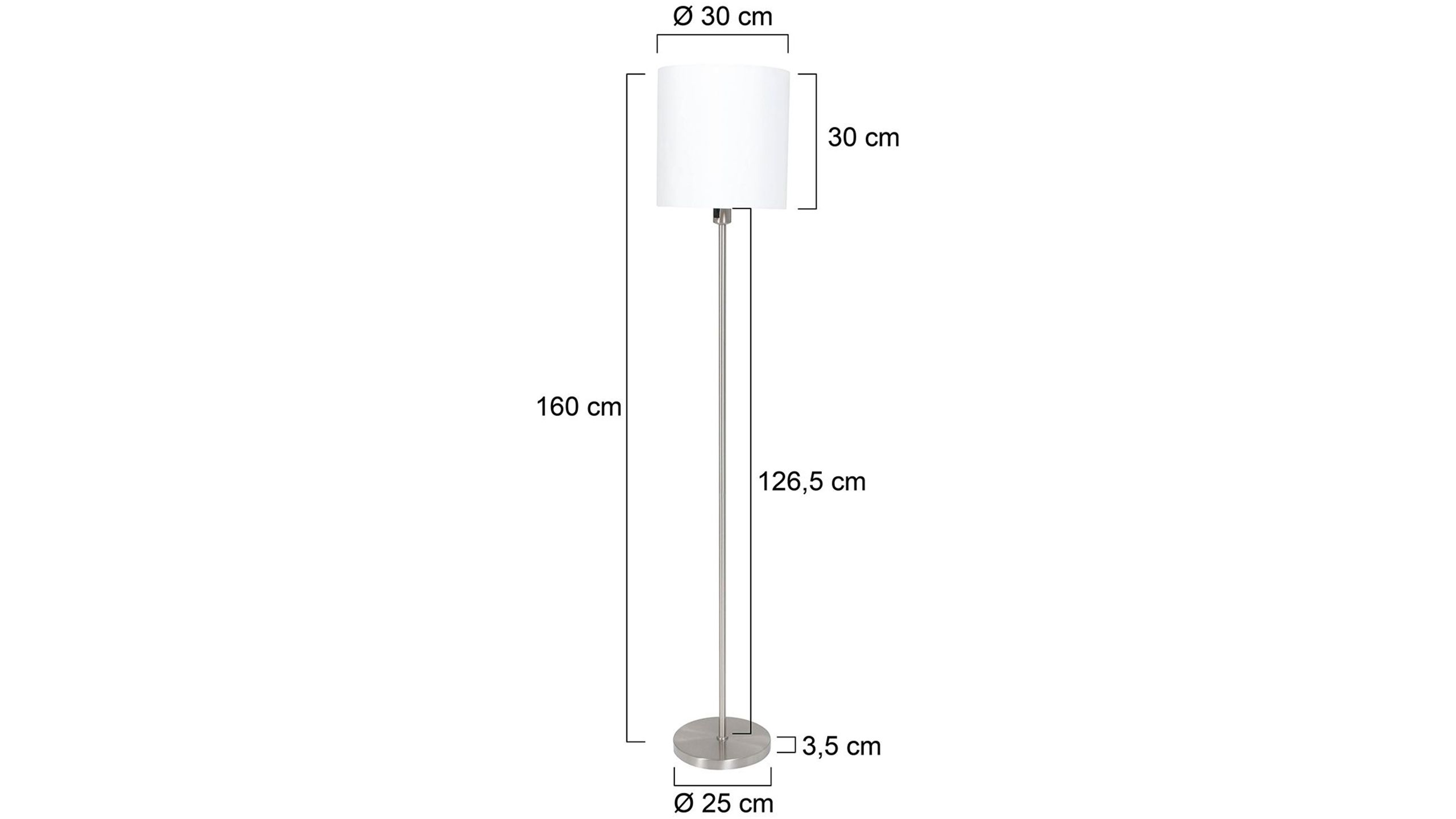 Vloerlamp 1564ST Noor Mexlite ⌀30  x H160 cm